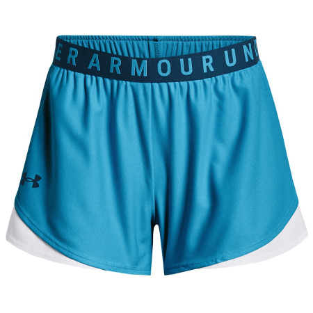 Damenshorts Under Armour Play Up Shorts 3.0 hellblau Capri/White/Petrol Blue