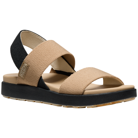 Damensandalen Keen Elle Backstrap W beige cornstalk/black