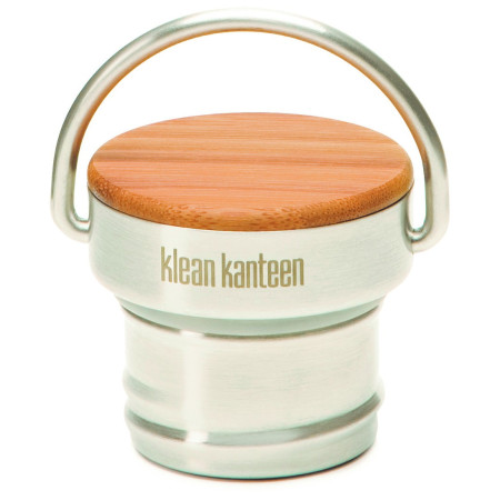Ersatzkappe Klean Kanteen Bamboo Cap silber BrushedStainless