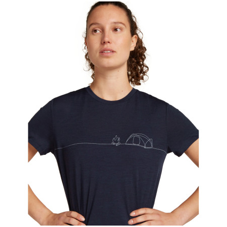 Damen-Funktionsshirt Icebreaker W Mer 150 Tech Lite SS Tee Single Line C