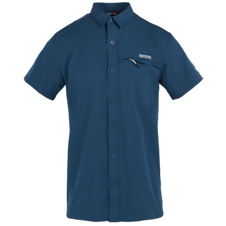 Herrenhemd Regatta Trav Pack Awy SS Shrt blau MoonLt Denim