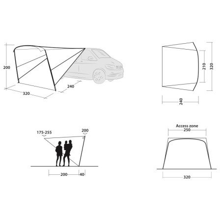 Vordach Outwell Touring Canopy