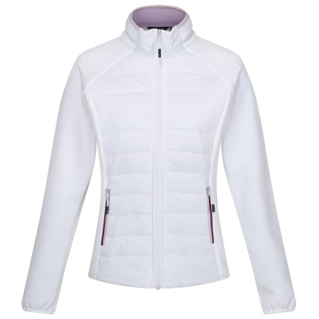Damenjacke Regatta Wmn Clumber V Hyb weiß White(Lilac Frost)