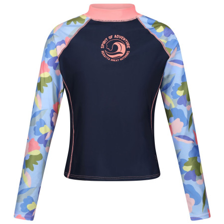 Damen-T-Shirt Regatta Wmn L/S Rash Vest dunkelblau Navy/Abstract Floral Print