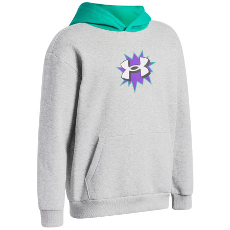 Kinder-Funktionsshirt Under Armour UA B Rival FLC Graphics Hd Mod Gray Light Heather