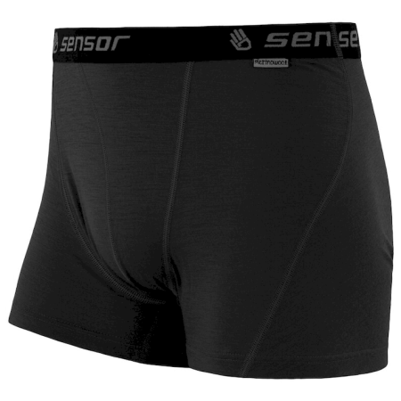 Herrenshorts Sensor Merino Active schwarz Black