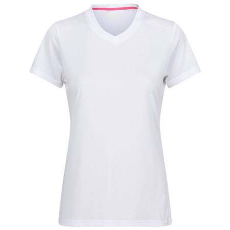 Damen-T-Shirt Regatta Wmn Fingal V-Neck weiß White