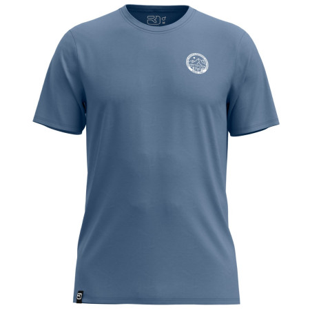 Herren-T-Shirt Ortovox 185 Merino Mtn Badge T-Shirt blau Light Nunatak