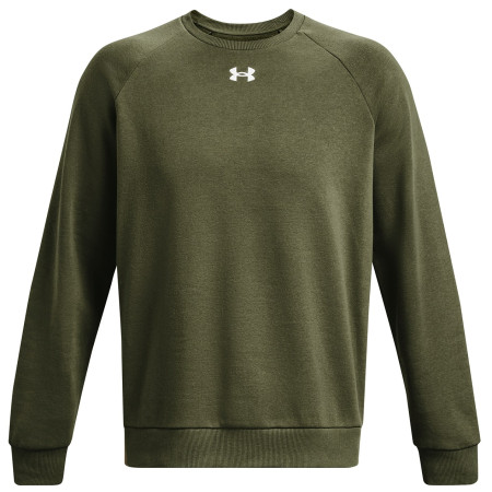 Herren-Sweatshirt Under Armour Rival Fleece Crew dunkelgrün Marine OD Green / / White