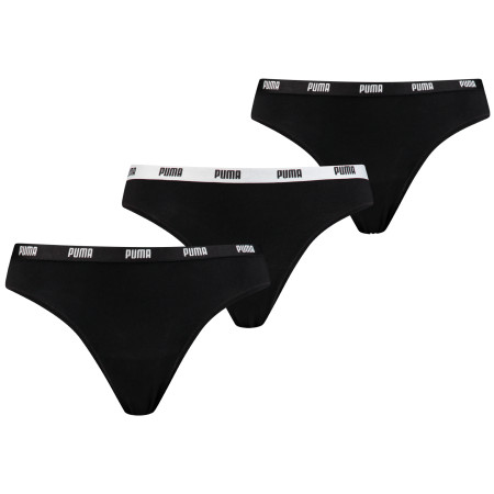 Damenhöschen Puma String 3P Pack schwarz Black
