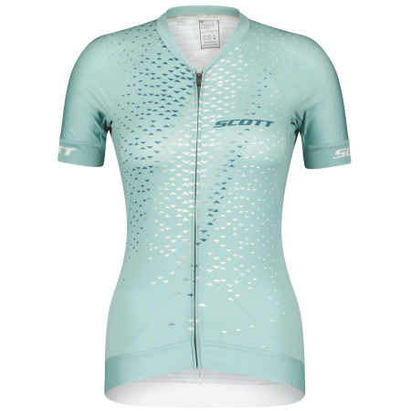 Damen-Radtrikot Scott W's RC Pro SS hellblau northern mint/northern blue