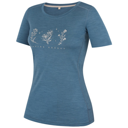 Damen-T-Shirt MOOA Merino Lyolite Bloom 150 Short