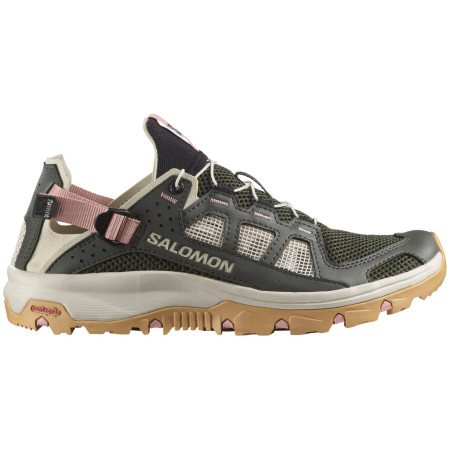 Damenschuhe Salomon Techamphibian 5 grün Peat / Rainy Day / Hyma Pink
