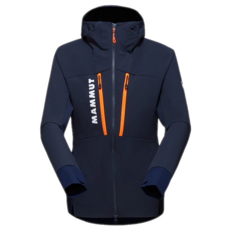 Damenjacke Mammut Aenergy SO Hybrid Hooded Jacket Women blau/orange Marine-Vibrant Orange