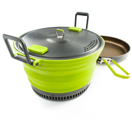 Geschirrset GSI Outdoors Escape Set 3 L Pot + Fry Pan hellgrün
