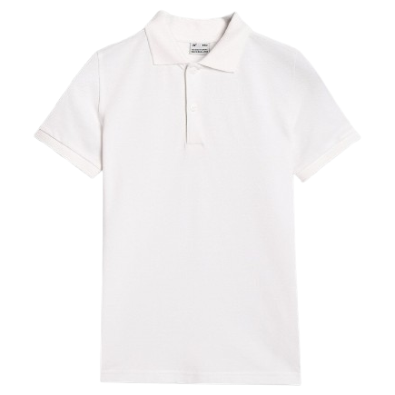 Kinder-T-Shirt 4F Polo Shirt M614 weiß WHITE