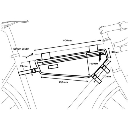 Fahrradtasche für den Rahmen Restrap Frame bag Medium