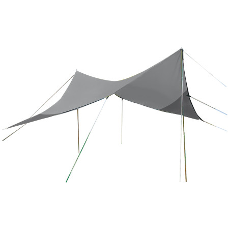 Tarp Bo-Camp Travel Rectangular 4x4 m grau Grey
