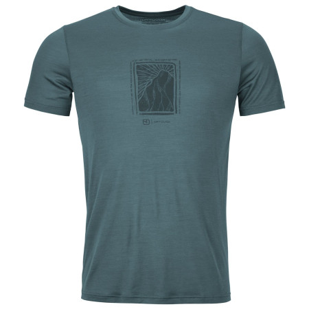 Herren-T-Shirt Ortovox 120 Cool Tec Mtn Cut Ts M blau/grau dark arctic grey