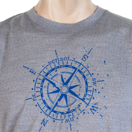 Herren-T-Shirt Sensor Merino Wool Active PT Kompas