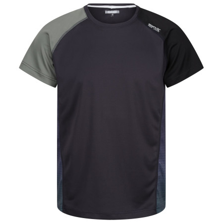 Herren-T-Shirt Regatta Corballis grau/grün Ash/Agave Green