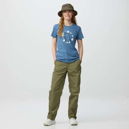 Damen-T-Shirt Fjällräven Fjällblomster Fox T-shirt W