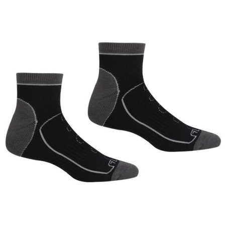 Herrensocken Regatta Samaris TrailSock schwarz/grau Black/Dkstee