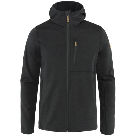 Herren-Sweatshirt Fjällräven Keb Fleece Hoodie M 2022 schwarz Dark Grey-Black