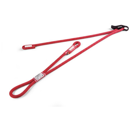 Doppelte Selbstsicherungsschlinge Ocún SBEA ADJUST TWIN 40/20-100 cm rot/weiß Red/White