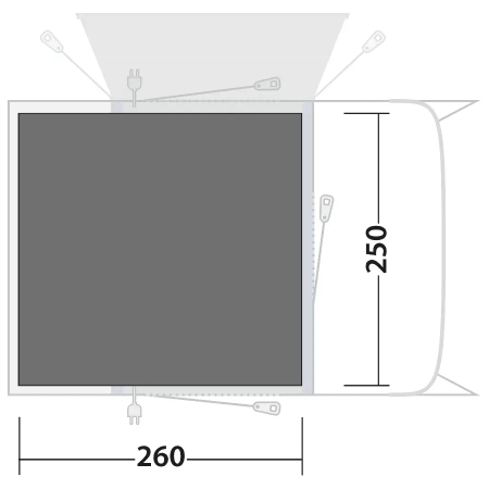 Zeltunterlage Outwell Footprint Talladega Air
