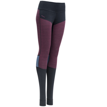 Damenunterhose Devold Tuvegga Sport Air Long Johns schwarz/rosa Watermelon