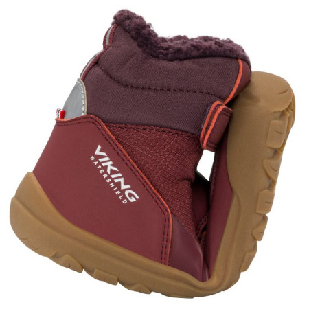 Kinder Winterschuhe Viking Outdoor Footwear Birch Barefoot Warm WP Pull-on Wine