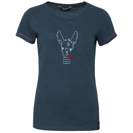 Damen-T-Shirt Chillaz Gandia Happy Alpaca dunkelblau Darkblue