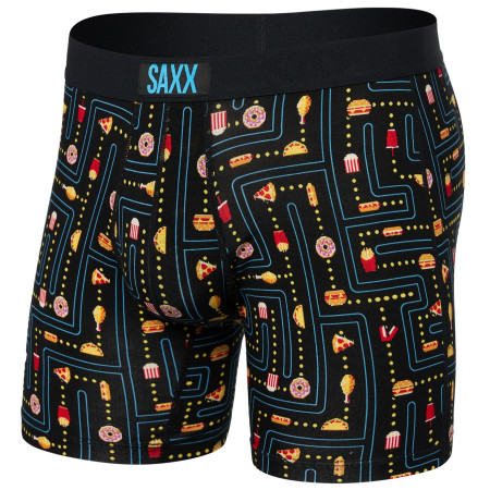 Boxershorts Saxx Vibe Super Soft BB schwarz/rot junk man-black