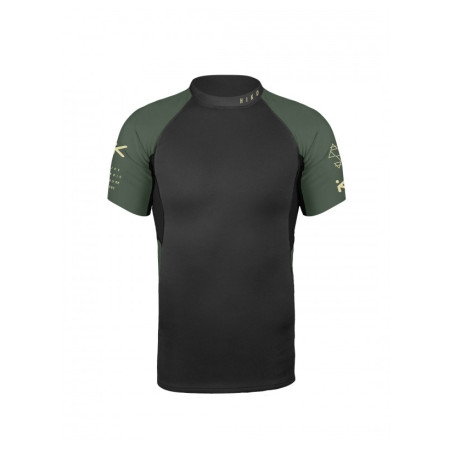 Herren-Funktionsshirt Hiko Symbio e.S/S Top grün/schwarz