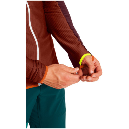 Herren Funktions-Sweatshirt Ortovox Fleece Light Grid Hooded Jkt M