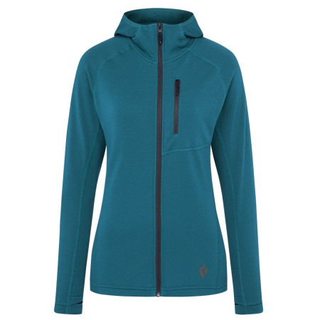Damen Funktions-Sweatshirt Black Diamond Coefficient Fleece Hoody blau Azurite