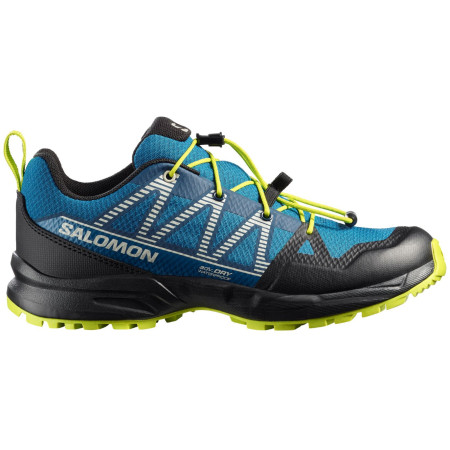 Kinderschuhe Salomon Outscape Waterproof J blau Mykonos Blue / Black / Acid Lime