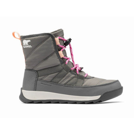Kinder Winterschuhe Sorel Youth Whitne II Short Lace Wp grau Quarry, Grill