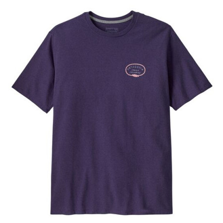 Herren-T-Shirt Patagonia M's Clean Climb Roots Responsibili-Tee lila Plummet Purple