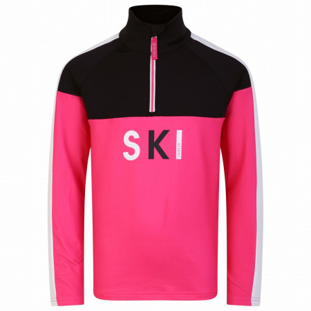 Kinder-Sweatshirt Dare 2b Pow Core Stretch rosa/rot PurePink/Blk