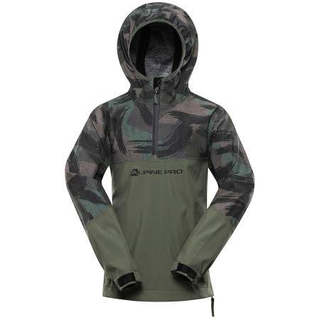 Kinder-Softshell-Jacke Alpine Pro Gibbo grün olivine