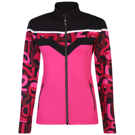 Damen-Sweatshirt Dare 2b RockerCoreStretch rosa Pure Pink Graffiti/Black