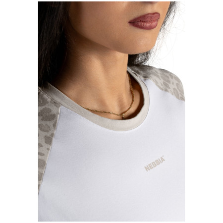 Damen-T-Shirt Nebbia Crop Top Leopard '97 Primal