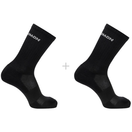 Socken Salomon Evasion Crew 2-Pack schwarz Black
