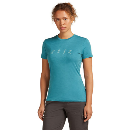Damen-T-Shirt Icebreaker Women Merino 150 Tech Lite SS Tee Snow Day