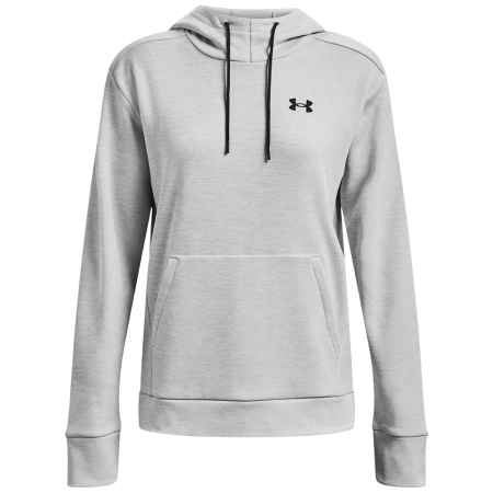 Damen-Sweatshirt Under Armour Armour Fleece LC Hoodie 2022 grau Halo Gray Light Heather/Black