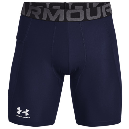 Herren funktionelle Boxershorts Under Armour HG Armour Shorts dunkelblau MidnightNavy/White
