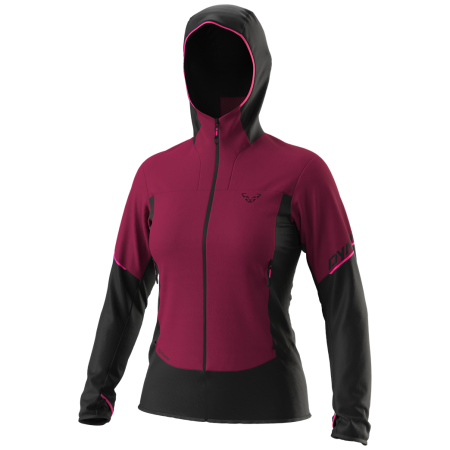 Damenjacke Dynafit Traverse Alpha Hooded Jkt W schwarz/lila 6211 - beet red/0910