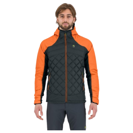 Herrenjacke Karpos Lastei Active Pl.Jkt grau/orange WOODL.GRAY/VIBR.ORANGE